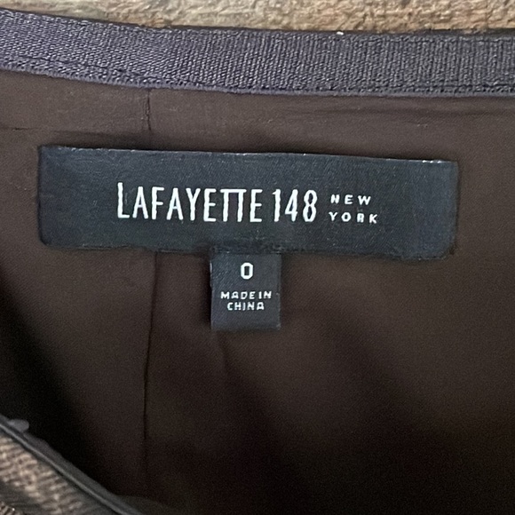 Lafayette 148 New York leopard print wool pencil skirt Size 0 - Picture 6 of 8